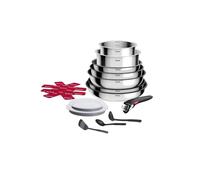 Tefal Ingenio Cook Eat, 15 pezzi, in acciaio inox, compatibile con tutti i fuochi, inclusa l'induzione