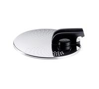 Tefal Ingenio - Coperchio scolapiatti in acciaio inox, facile da conservare, multidiametro, compatibile con Ingenio, lavabile in lavastoviglie L9829402 in acciaio inox, coperchio scolapiatti, 14-20 cm