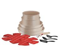 Tefal Ingenio Delight L7839002 - Set di pentole da 17 pezzi, padelle, casseruole, induzione, rivestimento antiaderente, indicatore di temperatura, impilabile, lavabile in lavastoviglie, prodotto in