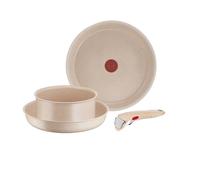 Tefal Ingenio Delight, padelle 24 cm e 28 cm, casseruola 18 cm, manico rimovibile, antiaderente, corpo in alluminio 100% riciclato, tutti i fuochi, L7839102