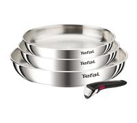 Tefal Ingenio Emotion, Pentole in acciaio inox, 22/24/28 cm, manico rimovibile, design impilabile, induzione, L8968445
