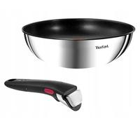 Tefal Ingenio Emotion Wok - Padella Ø 26 cm, con manico rimovibile, 2 pezzi