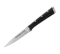 Tefal Ingenio Ice Cuchillo pelador, Acero cepillado, cuchillo de Una Sola pieza, Mango remachado, Negro, 9 cm