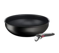 Tefal Ingenio Padella Wok 28 cm + manico rimovibile, induzione, rivestimento antiaderente, indicatore di avvio di cottura, impilabile, compatibile con lavastoviglie, made in Francia, Eco Resist On