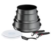 Tefal Ingenio - Pentole da cucina 10 p, casseruole, induzione, rivestimento antiaderente resistente, impilabile, lavabile in lavastoviglie, made in Francia, Daily Chef On L7619302