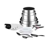 Tefal Ingenio Preference On - Set di 2 padelle 22/26 cm + 3 casseruole 16/18/20 cm + 2 manici estraibili + 7 accessori, adatto a induzione, antiaderenti, Thermo-signal, senza PFOA