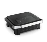 Tefal Inicio Classic GC271810 - Griglia a contatto 2 in 1, 2000 W, design compatto, alloggiamento in acciaio inox, vassoio raccogli succhi, piastre antiaderenti, colore: Nero
