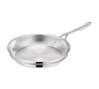 Jamie Oliver by Tefal Cook Smart Padella 24 cm, in acciaio inox non rivestito, adatta a induzione, fondo termofusione, riciclabile, manico rivettato, in acciaio inox, E3110455