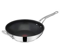 Tefal Jamie Oliver by Cook's Classics E3068835 - Padella per wok con rivestimento antiaderente, adatta a induzione, in forno, in acciaio inox, con manico rivettato, 28 cm