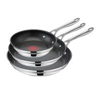 TEFAL JAMIE OLIVER COOK SMART Set di padelle 20/24/28 cm | E310S3 | SICURO Titanium 2X antiaderente | Thermo-Signal | Tecnologia a induzione integrale | Impugnatura ergonomica
