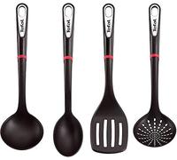 Tefal INGENIO Set di spatola, mestolo e Cucchiaio colino, Argento, Nero, 0 cm