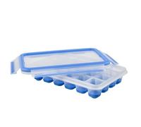 Tefal MASTERSEAL Master Seal Fresh Ice Box-Contenitore per Alimenti, Trasparente/Blu, 22.6 x 16.5 x 4.9 cm