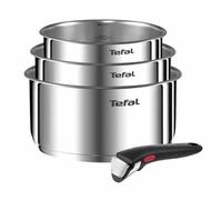 TEFAL INGENIO EMOTION Set 3 pentole 16/18/20 cm + 1 manico - Acciaio inox - Tutte le fonti di calore compresa induzione L896S404
