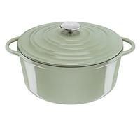 Tefal LOV E2580504 - Casseruola antiaderente in ghisa per induzione, 29 cm, 7,4 l, con coperchio, colore: Verde lichene
