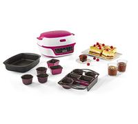 Tefal Macchina per torte intelligente, 5 programmi automatici, 1 modalità manuale, 12 stampi mini torte, 1 stampo grande, compatibile con la gamma CreaBake, Cake Factory Delizie KD810112
