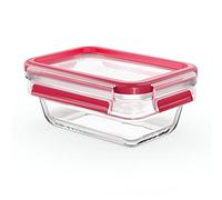 Tefal Masterseal Fresh Glass, contenitore rettangolare per alimenti, 0,45 l, impilabile, utilizzabile in forno e freezer, N1040510, trasparente
