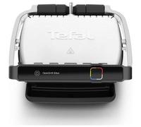 TEFAL - Optigrill Elite Grill Elettrico 12 Programmi Automatici Alimenti Surgelati Funzioni Acciaio Inossidabile / Nero Gc750d12