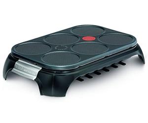TEFAL PY558813 Crepiere electrique CrepParty | Pancake Maker per 6 persone con rivestimento antiaderente Prometal, tecnologia Thermospot e accessori inclusi nella