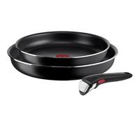 Tefal Set di padelle L1539143 Nero Alluminio 3 Pezzi 2 unità Ø 24 cm Ø 28 cm