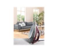 Tefal Smart Protect Plus FV6870 Ferro da stiro a secco e a vapore Piastra Durilium Airglide 2800 W Rosso