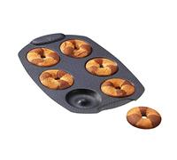 Tefal Stampo torta 6 mini ciambelle, rivestimento antiaderente, alluminio riciclato e riciclabile, pasticceria dorata, Made in France, PerfectBake Mini J5734602, marrone tabacco