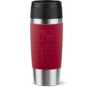 Tefal Tazza da viaggio classica rossa da 0,36 l, con coperchio a vite confortevole, stampa rapida, custodia morbida al tatto, pronta per i viaggi, riutilizzabile, 100% a prova di perdite, mantiene le