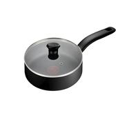 Tefal Titanium Essential B9413344 - Padella da 26 cm con coperchio, rivestimento antiaderente, spatola in metallo, compatibile con tutti i piani cottura tranne quelli a induzione,