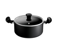 Tefal Titanium Essential B9414644 - Pentola da 24 cm con coperchio, rivestimento antiaderente ad alte prestazioni, con spatola in metallo, adatta a tutti i piani cottura esclusa induzione