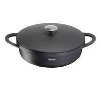 TEFAL Trattoria E2187274 Rotondo Nero Alluminio Titanium Extra Rimovibile