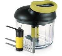 TEFAL K1321324 Tritatutto manuale 5 sec 900ml, Lame in acciaio inossidabile di alta qualità, Tagliare, Tritare, Mescolare, Cottura facile e veloce
