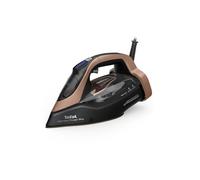 Tefal Ultimate Power Pro FV9E50E0 - Ferro da stiro a vapore, 3200 Watt, potenza continua 85 g/min., Colpo di vapore, sistema di pompa, 2 livelli di vapore, protezione antimacchia, nero/bronzo,