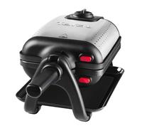 WM756D piastra per waffle 2 waffle 1200 W Nero, Acciaio inox, Cialde Nero/Argento, 2 waffle, Rettangolare, Nero, Acciaio inox, Acciaio inox, 1200 W, 10 cm