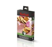Tefal XA801412 XA801412-Tostapane per cialde e crêpe, Metallo Inossidabile, Nero