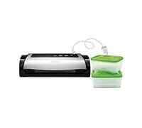 TEFAL - YY3107FB Macchina Sottovuoto Vacupack Plus con Potenza 130 Watt Colore Nero / Argento - SPEDIZIONE GRATUITA
