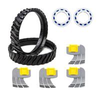 Tefola 2 Catene di Pneumatici R0526100, 2 Cuscinetti del Motore R0527000, 4 Spazzole da Scurare Centrifuge per pulire Il Pavimento R0714400, Parti di Ricambio per Robot Pulitore Piscina Zodiac Mx6 Mx8