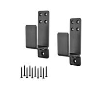 Tefola 2 Pz Staffe Blocco Porta Blindata, Supporto in Acciaio Forma di U per Rinforzo Porte, Garage, Magazzino e Granaio, Staffa di Serratura Aperta, Compatibile con Legno 2x4