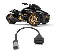 Tefola Adattatore del Cavo diagnostico OBD2, Sostituzione dell'adattatore del Cavo diagnostico da 6Pin a 16Pin per la Bici del Motociclo di Can- AM Moto ATV UTV