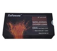 Tefuawe 100% resina fusa 39 lenti di ricambio in plastica, 10 pezzi, lenti trasparenti per oscuramento solare auto filtro saldatura 5 x 10,8 cm