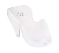 Tega Baby ® Seggiolino da bagno anatomico con funzione antiscivolo per vasca da bagno, lettino ergonomico in plastica di alta qualità, sedile per vasca da bagno per bambini 0 - 12 mesi, motivo: coniglietto - bianco