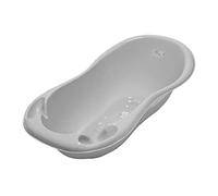 TEGA BABY® - Vasca da bagno con termometro, per bambini e bambini, 102 cm, 0-24 mesi, gufo, grigio
