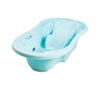 Vasca da bagno Ergonomico Comfort Anatomico con 2 Passi per il Neonato 0-6 mesi e Bambino di 6-15 mesi (Blu)