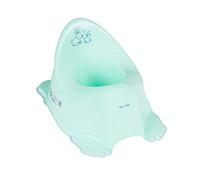 Tega Baby®, vasino per bambini, sedile per WC, antiscivolo e particolarmente sicuro, anatomico ed ergonomico, in plastica di alta qualità, motivo: coniglietti, verde