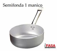 Tegame 1 Manico Fasa 3 mm Casseruola Semifonda Alluminio Ristorante Comunità