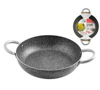 Tegame 2 Manici Antiaderente Family Stone Cm 34 Argento Home