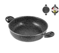 Tegame 2 Manici Antiaderente 'stone' Cm22 HOME in alluminio