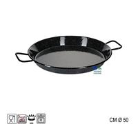 TEGAME 2 MANICI PAELLA VALENCIANA LA IDEAL DIAM. 50 CM IN FERRO SMALTATO