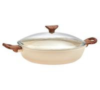 Tegame 2 Maniglie con Coperchio Antiaderente Bianca Rock 'n' Rose 28cm Sambonet