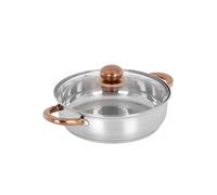 Tegame 24 cm acciaio inox Meravigliosa con coperchio