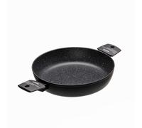 Moneta Tegame in Alluminio a induzione 2 Manici 28 cm pietra nero antiaderente