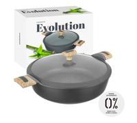 Tegame 32 cm con coperchio Evolution grigio